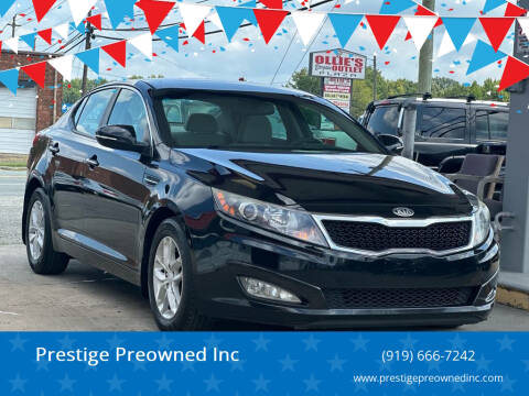 2013 Kia Optima for sale at Prestige Preowned Inc in Burlington NC