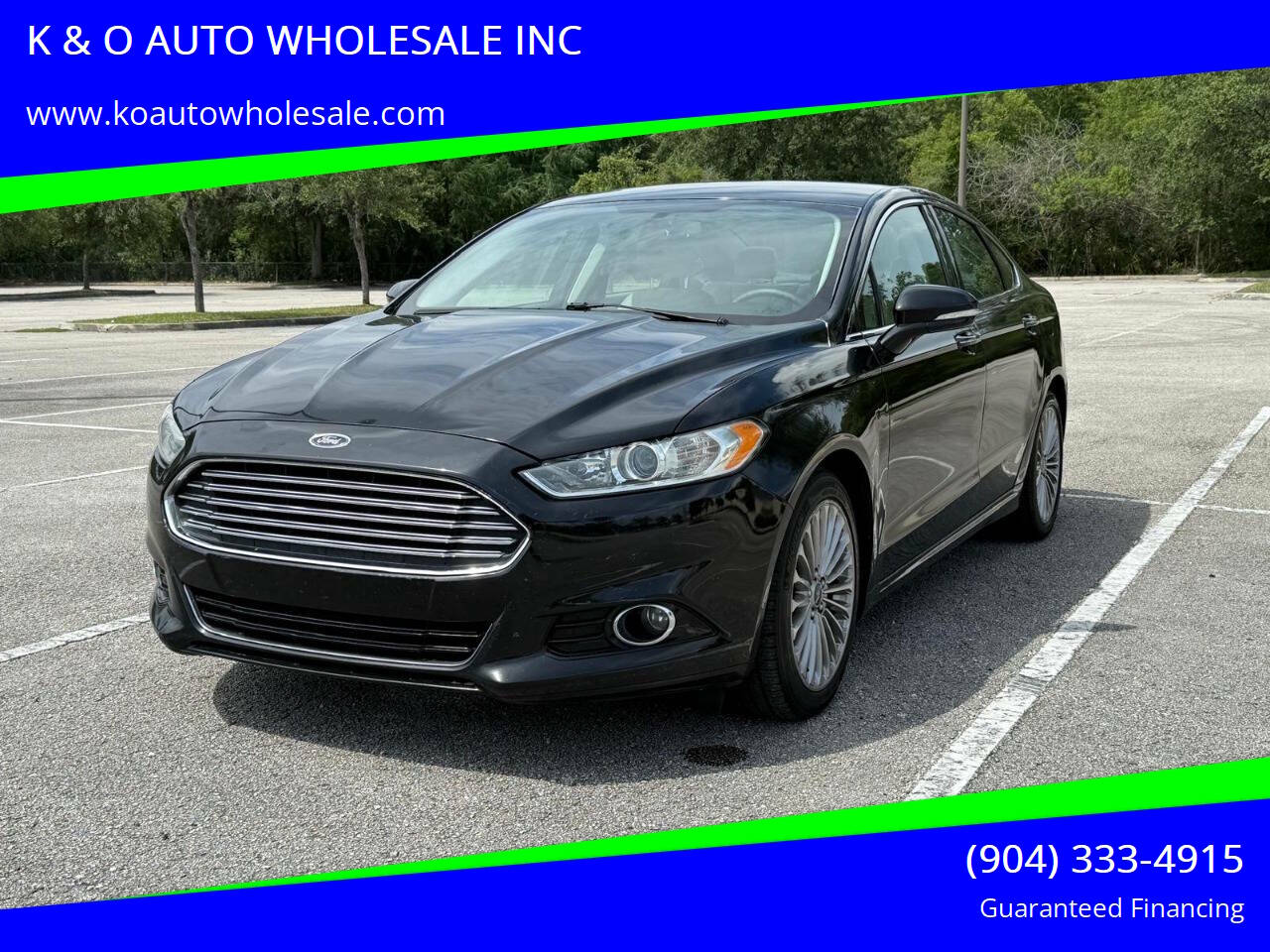 Black 2016 Ford Fusion Titanium Titanium 4dr Sedan 1