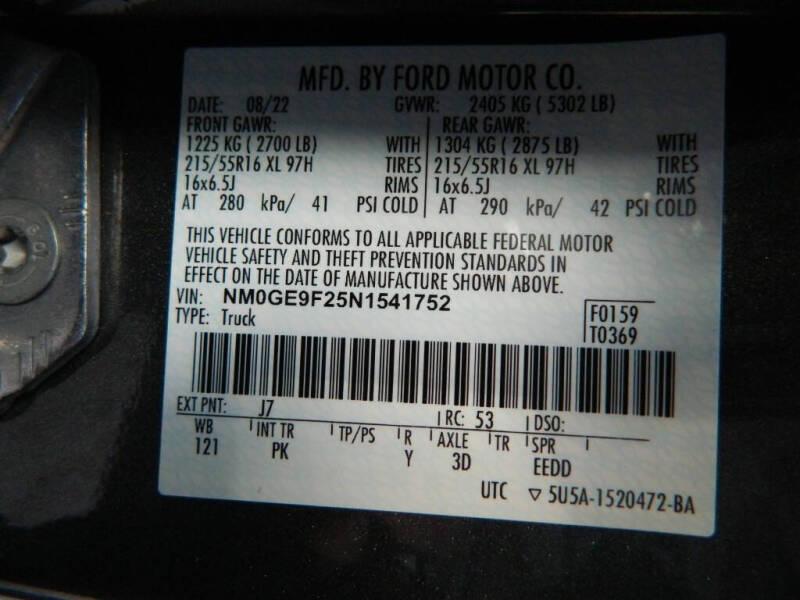 2022 Ford Transit Connect XLT