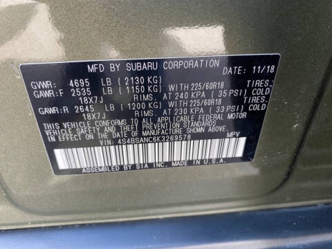 2019 Subaru Outback 2.5i Limited