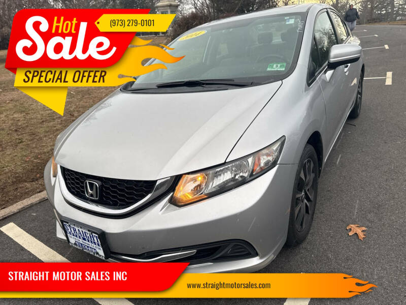 2014 Honda Civic for sale at STRAIGHT MOTOR SALES INC in Paterson NJ