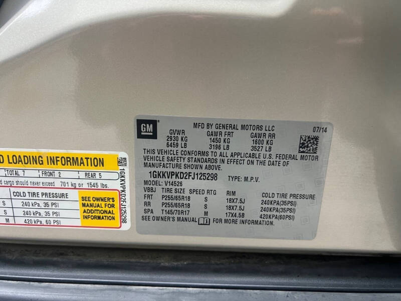 2015 GMC Acadia SLE-2