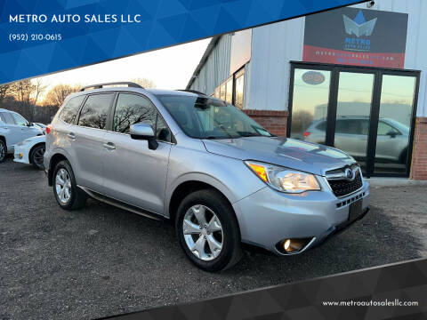 2016 Subaru Forester for sale at METRO AUTO SALES LLC in Lino Lakes MN