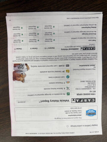 1994 Dodge Viper RT/10