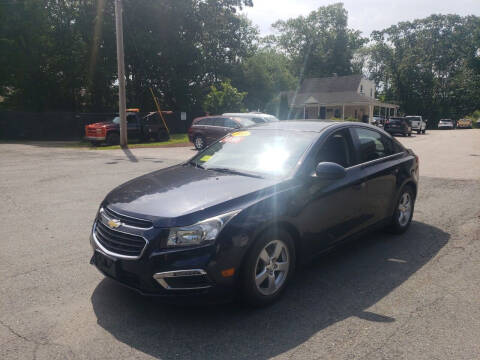 2015 Chevrolet Cruze for sale at Hometown Automotive Service & Sales in Holliston MA