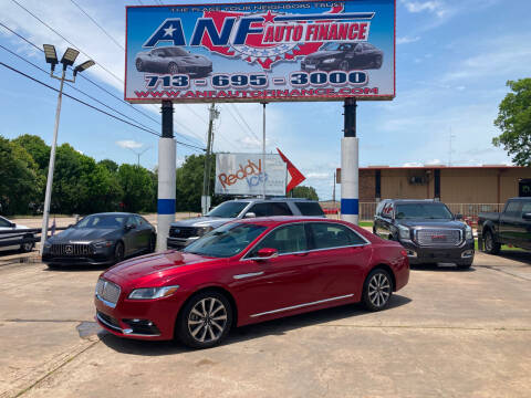 2017 Lincoln Continental for sale at ANF AUTO FINANCE in Houston TX