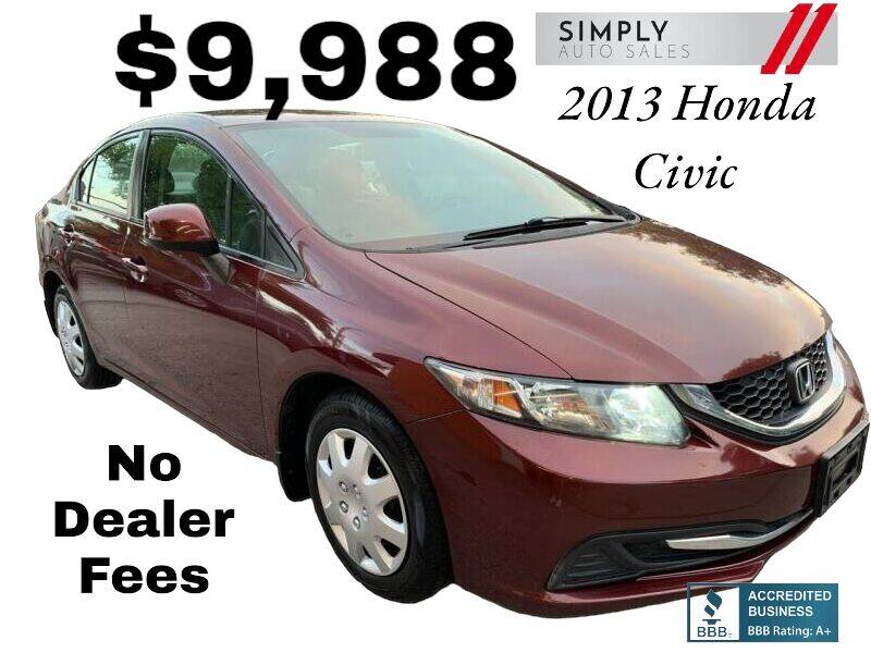 2013 Honda Civic for sale at Simply Auto Sales in Palm Beach Gardens FL