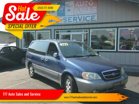 2005 Kia Sedona for sale at 777 Auto Sales and Service in Tacoma WA