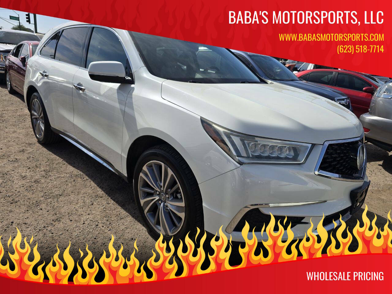 Off White 2017 Acura MDX w/Tech 4dr SUV w/Technology Package 1