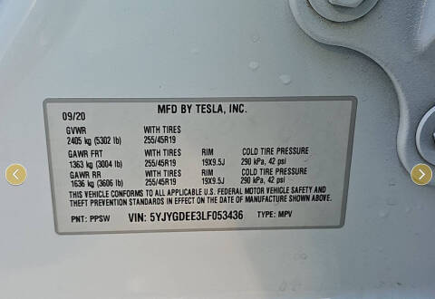 2020 Tesla Model Y Long Range