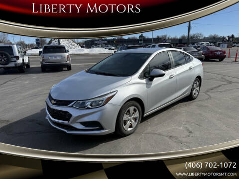 2016 Chevrolet Cruze for sale at Liberty Motors in Billings MT