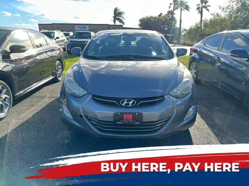 2013 Hyundai Elantra for sale at RNR AUTO in Harlingen TX