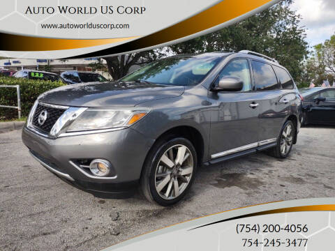 2015 Nissan Pathfinder for sale at Auto World US Corp in Plantation FL