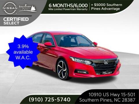 2019 Honda Accord for sale at PHIL SMITH AUTOMOTIVE GROUP - Pinehurst Nissan Kia in Southern Pines NC