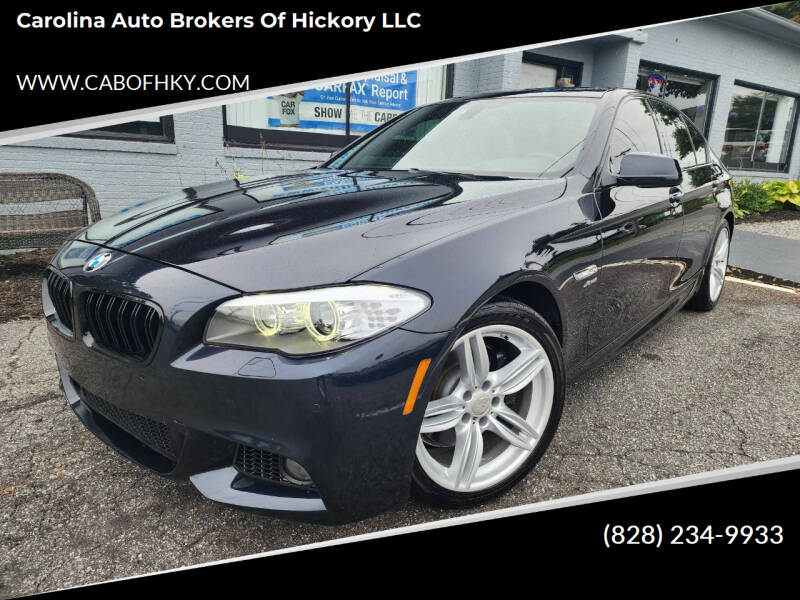 2012 BMW 5 Series for sale at Carolina Auto Brokers of Hickory LLC in Newton NC