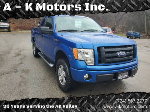 2010 Ford F-150 for sale at A - K Motors Inc. in Vandergrift PA