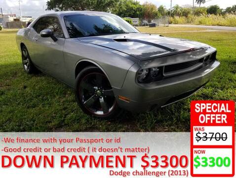 2013 Dodge Challenger for sale at AUTO COLLECTION OF SOUTH MIAMI in Miami FL