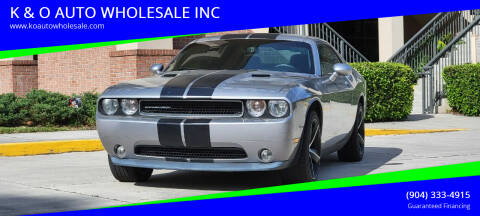 2011 Dodge Challenger for sale at K & O AUTO WHOLESALE INC in Jacksonville FL
