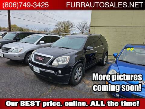 2011 GMC Acadia for sale at FURR AUTO SALES in Lubbock TX
