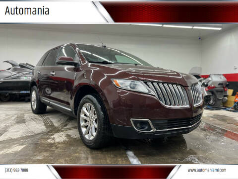 2012 Lincoln MKX for sale at Automania in Dearborn Heights MI