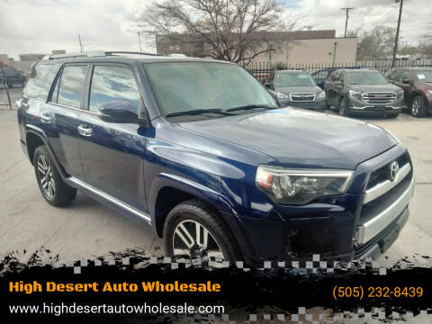 2018 Toyota 4Runner for sale at High Desert Auto Wholesale in Albuquerque NM