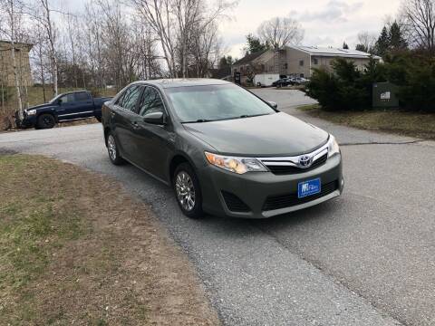 2012 Toyota Camry Hybrid for sale at MD Motors LLC in Williston VT