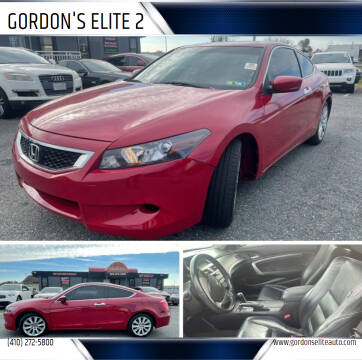 2008 Honda Accord for sale at GORDON'S ELITE 2 in Aberdeen MD