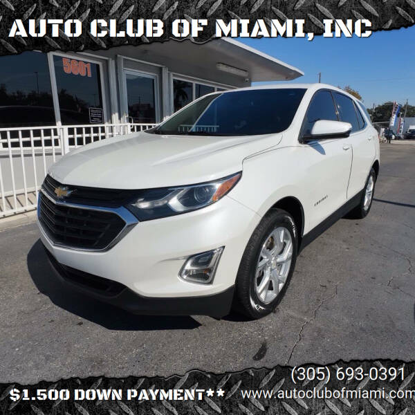 2018 Chevrolet Equinox for sale at AUTO CLUB OF MIAMI, INC in Miami FL