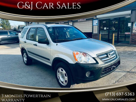 2006 Honda CR-V for sale at G&J Car Sales in Houston TX