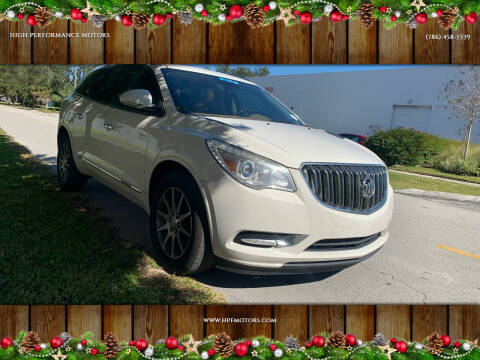 2014 Buick Enclave for sale at HIGH PERFORMANCE MOTORS in Hollywood FL