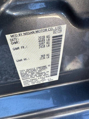 2019 Nissan Altima 2.5 SV