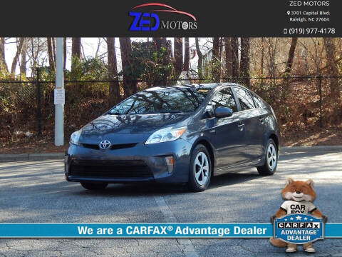 2015 Toyota Prius for sale at Zed Motors in Raleigh NC