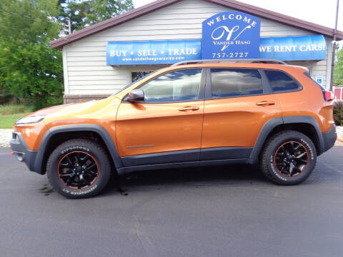 2015 Jeep Cherokee for sale at VanderHaag Car Sales LLC in Scottville MI