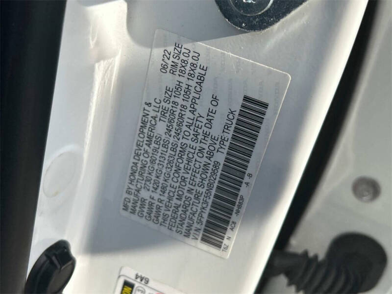 2022 Honda Ridgeline RTL