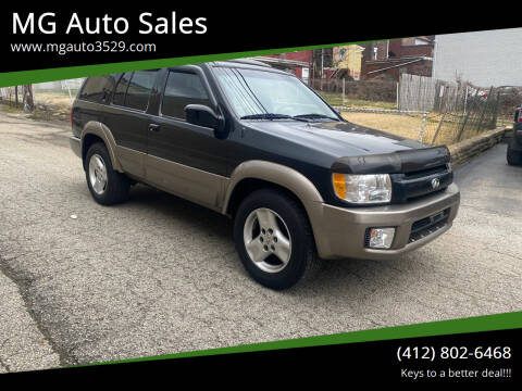 2002 Infiniti QX4 for sale at MG Auto Sales in Pittsburgh PA