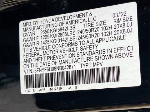 2022 Honda Pilot Elite