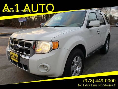 2010 Ford Escape for sale at A-1 Auto in Pepperell MA