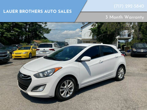 2013 Hyundai Elantra GT for sale at LAUER BROTHERS AUTO SALES in Dover PA