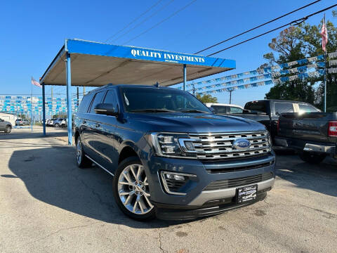 2018 Ford Expedition MAX for sale at Quality Investments in Tyler TX