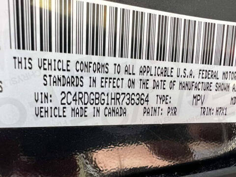 2017 Dodge Grand Caravan SE