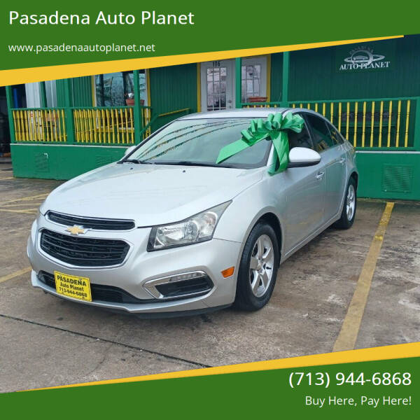 2016 Chevrolet Cruze for sale at Pasadena Auto Planet in Houston TX