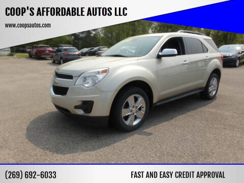 2015 Chevrolet Equinox for sale at COOP'S AFFORDABLE AUTOS LLC in Otsego MI