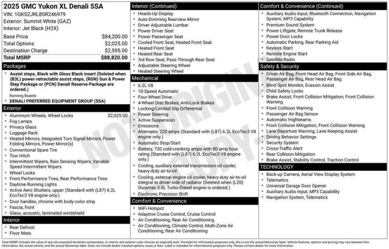 2025 GMC Yukon XL Denali