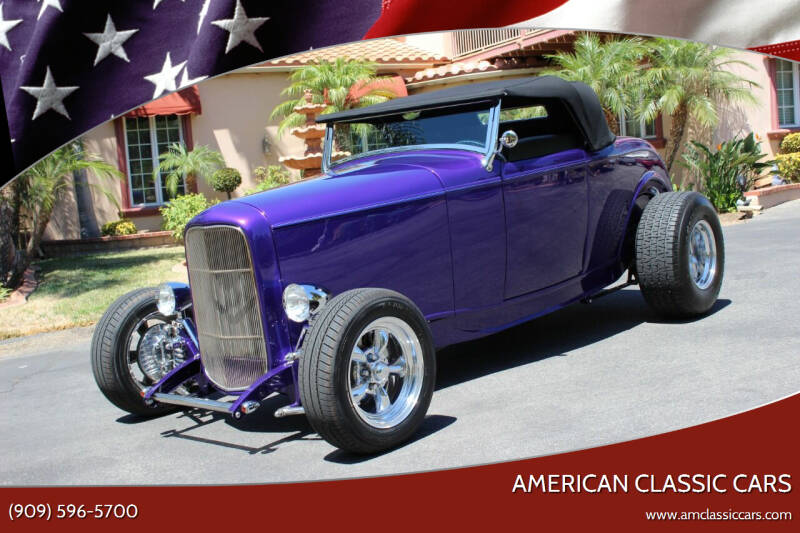 1932 Ford ROADSTER for sale at American Classic Cars in La Verne CA