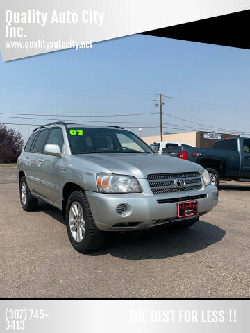 2007 Toyota Highlander Hybrid for sale at Quality Auto City Inc. in Laramie WY