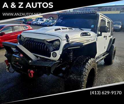 2015 Jeep Wrangler Unlimited for sale at A & Z AUTOS in Westfield MA