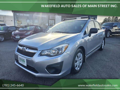 2013 Subaru Impreza for sale at Wakefield Auto Sales of Main Street Inc. in Wakefield MA