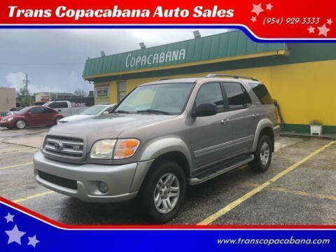 2002 Toyota Sequoia for sale at TransCopacabana.Com in Hollywood FL