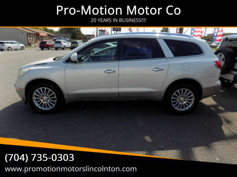 2011 Buick Enclave for sale at Pro-Motion Motor Co in Lincolnton NC