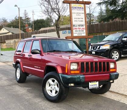 1999 Jeep Cherokee for sale at Sierra Auto Sales Inc in Auburn CA